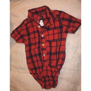 Oshkosh Baby Flannel Onesie